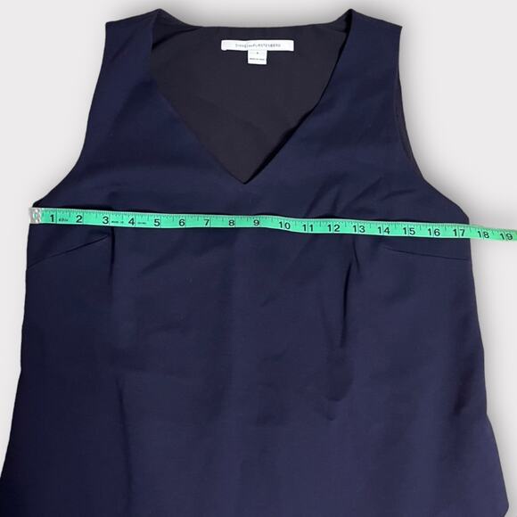 Diane Von Furstenberg DVP Jenn Shift Dress Navy Blue Size 8 - Picture 10 of 10